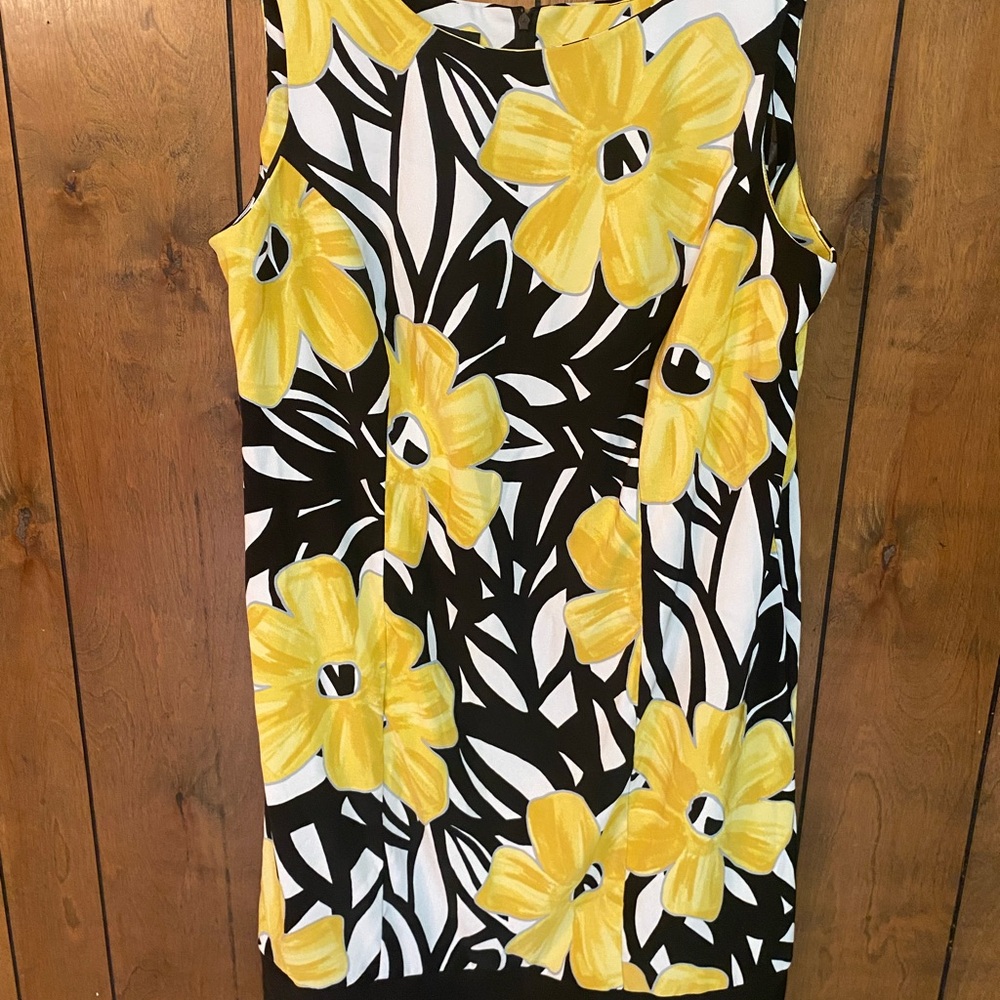 Alyx Yellow and Black Floral Dress